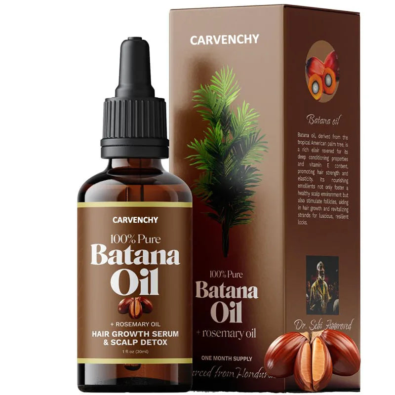Organic Batana & Rosemary Hair Oil | Non-Greasy Formula Hair Treatment Oil QXL