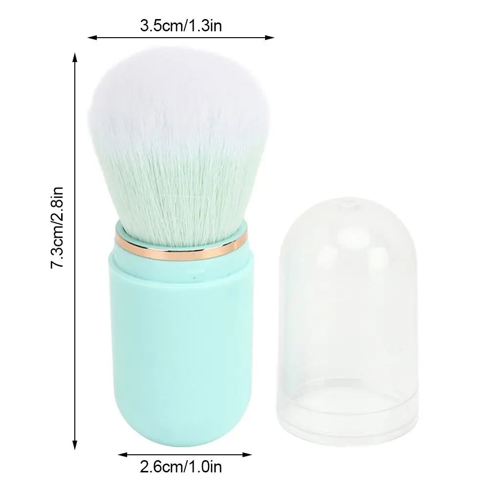 Retractable Capsule Nail Dust Brush | Soft Fiber Bristles Nail Dust Brush QXL