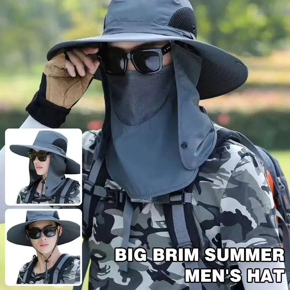 Men's Waterproof Boonie Bucket Hat | Fishing Hiking Safari Boonie Bucket Hat QXL