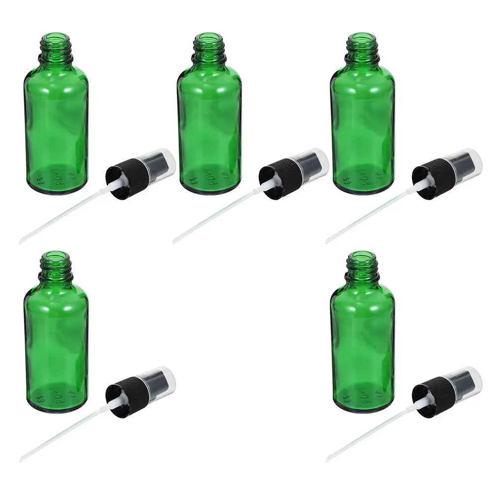 5-Pack 50ml Leakproof Glass Travel Bottles | Refillable Set Glass Travel Bottles QXL