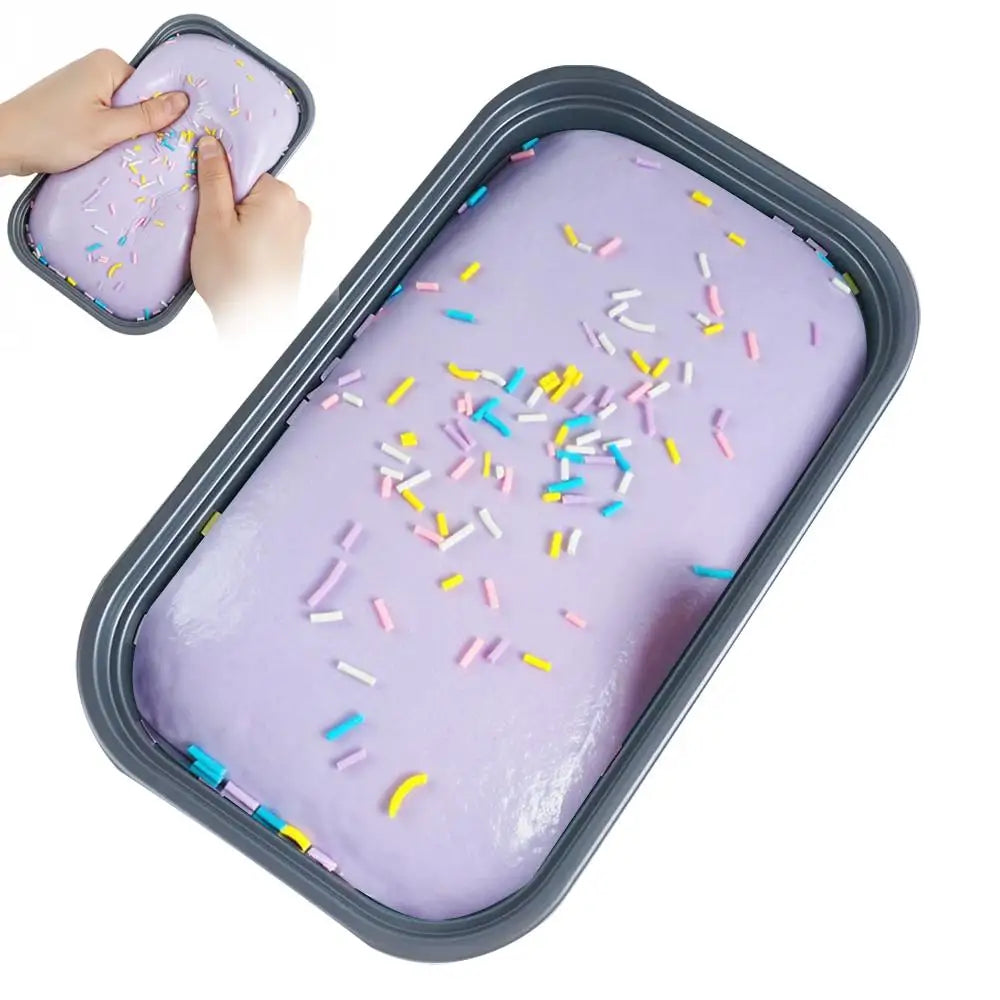 Slow Rising Squishy Cake Toy | Soft PU Fidget Squeeze Squishy Fidget Toy QXL Taro puree