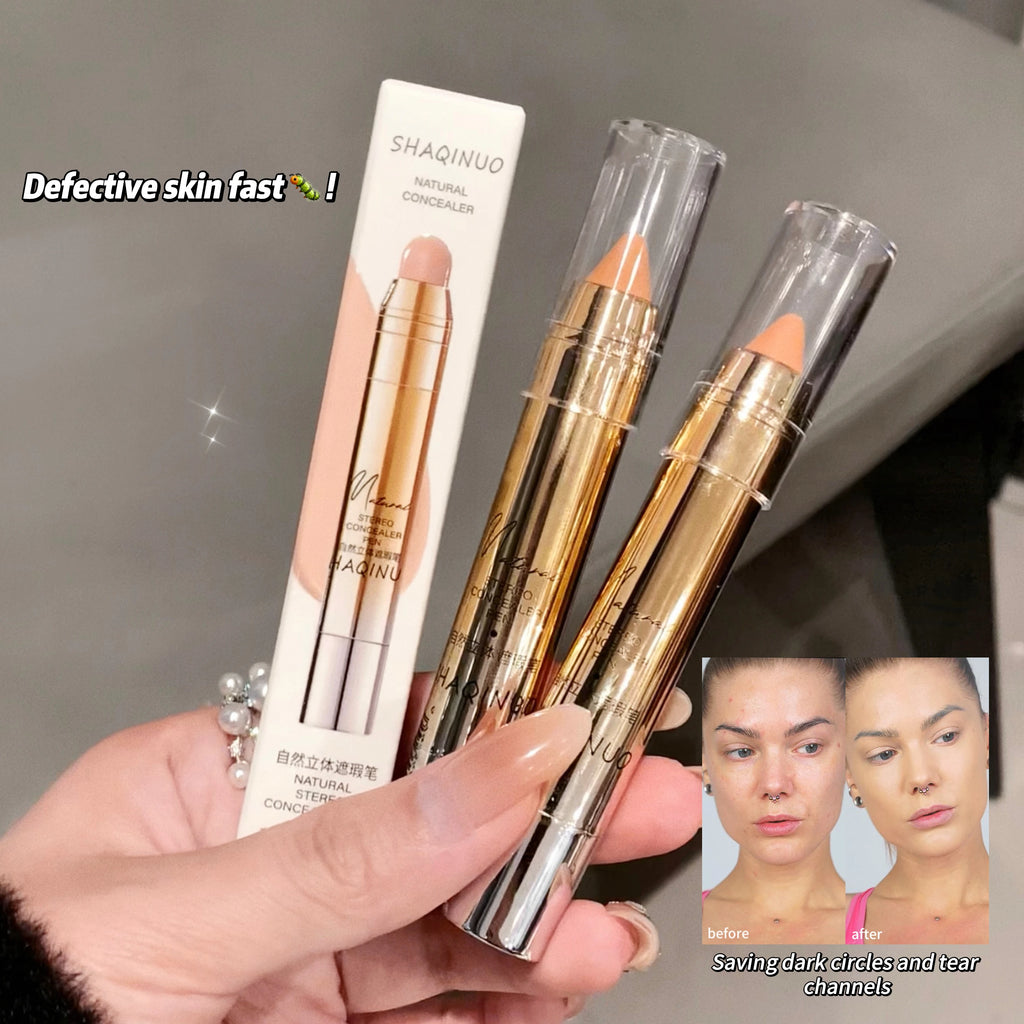 Natural Flawless Concealer Pen | Face & Eye Coverage Stick Concealer Stick Pen QXL