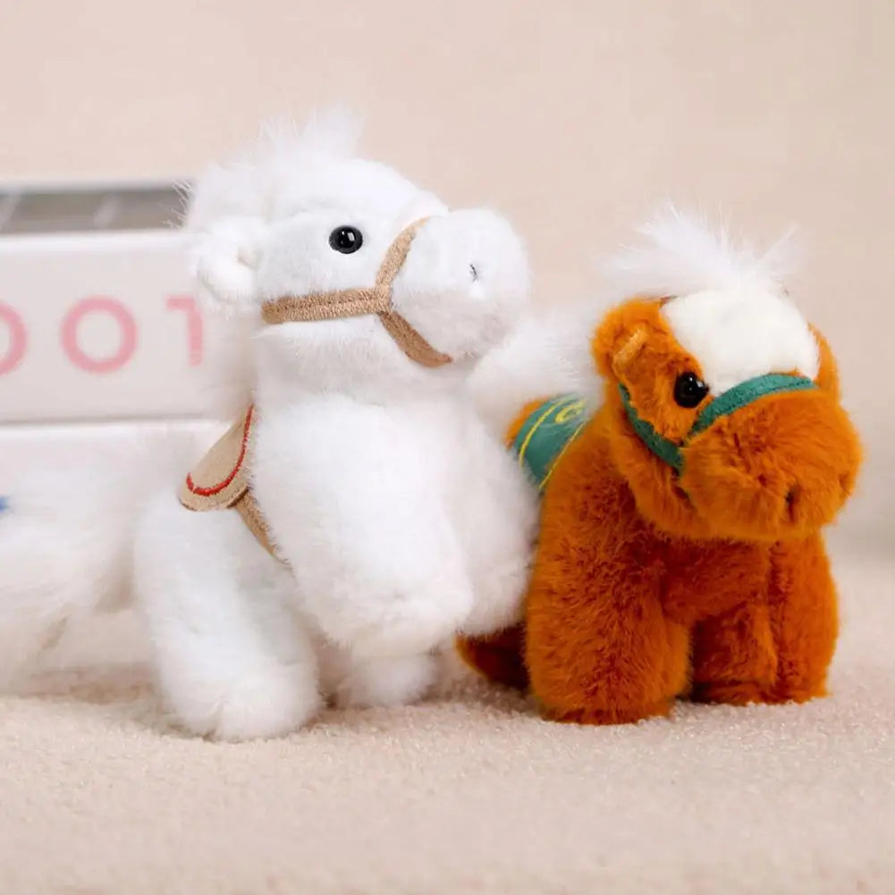 Plush Horse Keychain | Chinese Vintage Style Pony Bag Charm Plush Keychain QXL