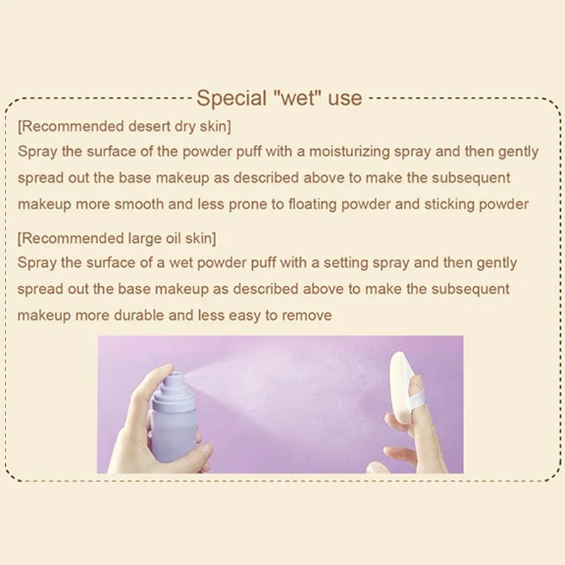 Waterdrop Foundation Sponge Set | Mustard Yellow Makeup Puff Makeup Sponge Set QXL