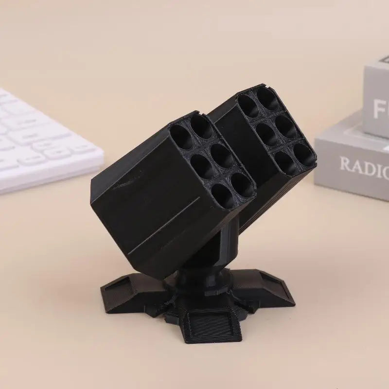 3D Missile Pen Holder | Creative Desktop Organizer Stand Desktop Pen Holder QXL Black