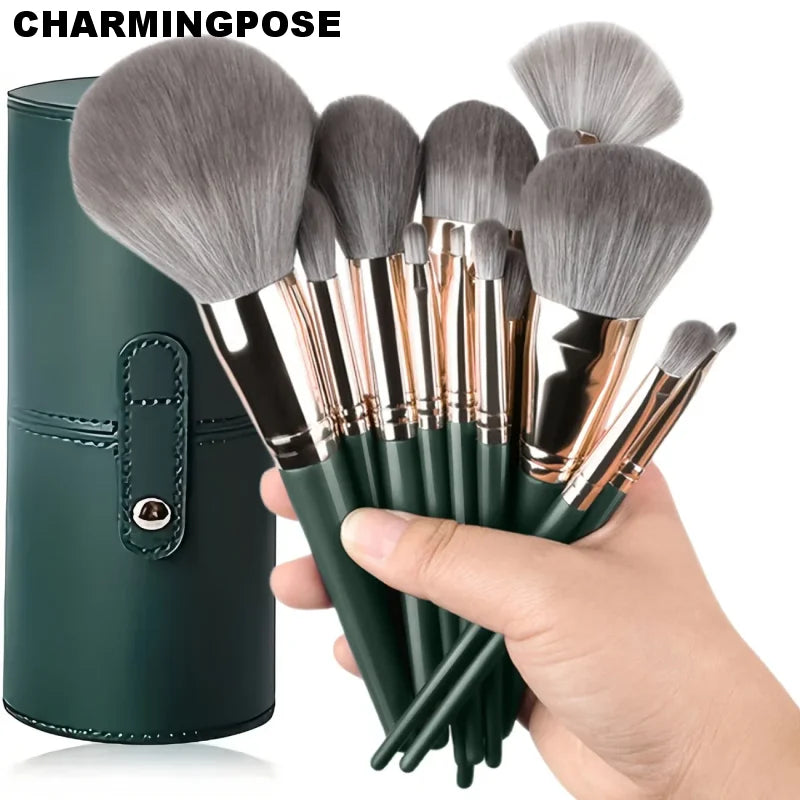 14-Piece Soft Fluffy Makeup Brush Set | Full Face Cosmetic Kit Makeup Brush Set QXL