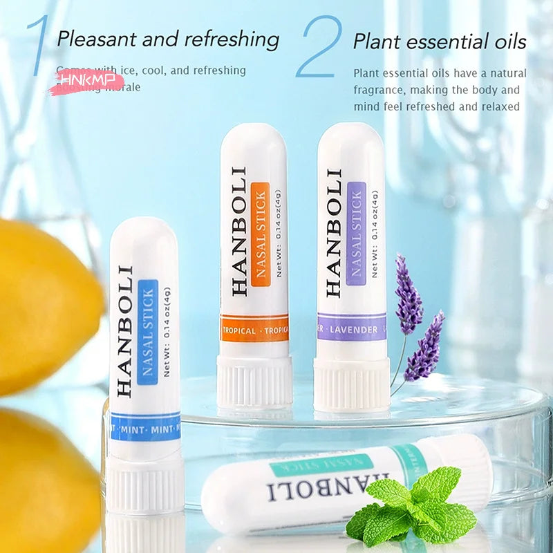 4-Pack Aromatherapy Nasal Inhaler Sticks | Lavender, Mint & Lemon Aromatherapy Inhaler QXL