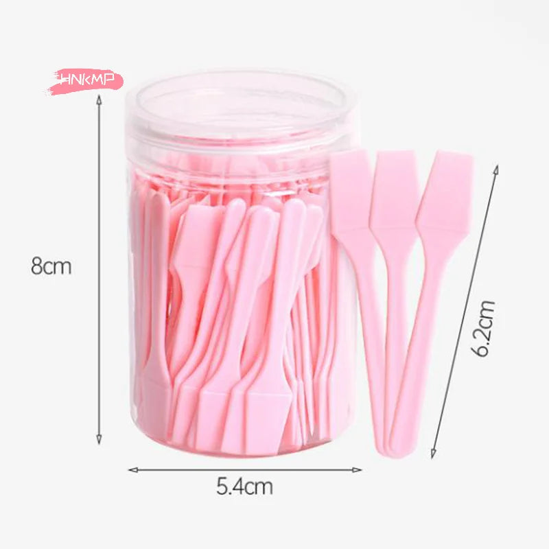 100-Pack Mini Cosmetic Spatulas | Cream & Mask Applicators Cosmetic Applicator Spatulas QXL