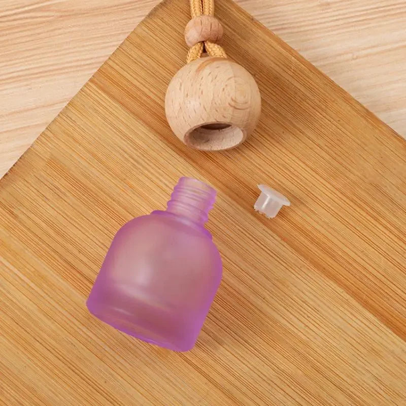 11ml Frosted Glass Car Perfume Bottle | Aromatherapy Pendant Perfume Bottle QXL