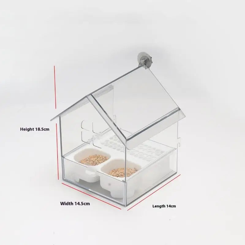 Hanging Parrot Feeder & Bird Bath Bowl | Cage Accessory Bird Cage Feeder QXL A1