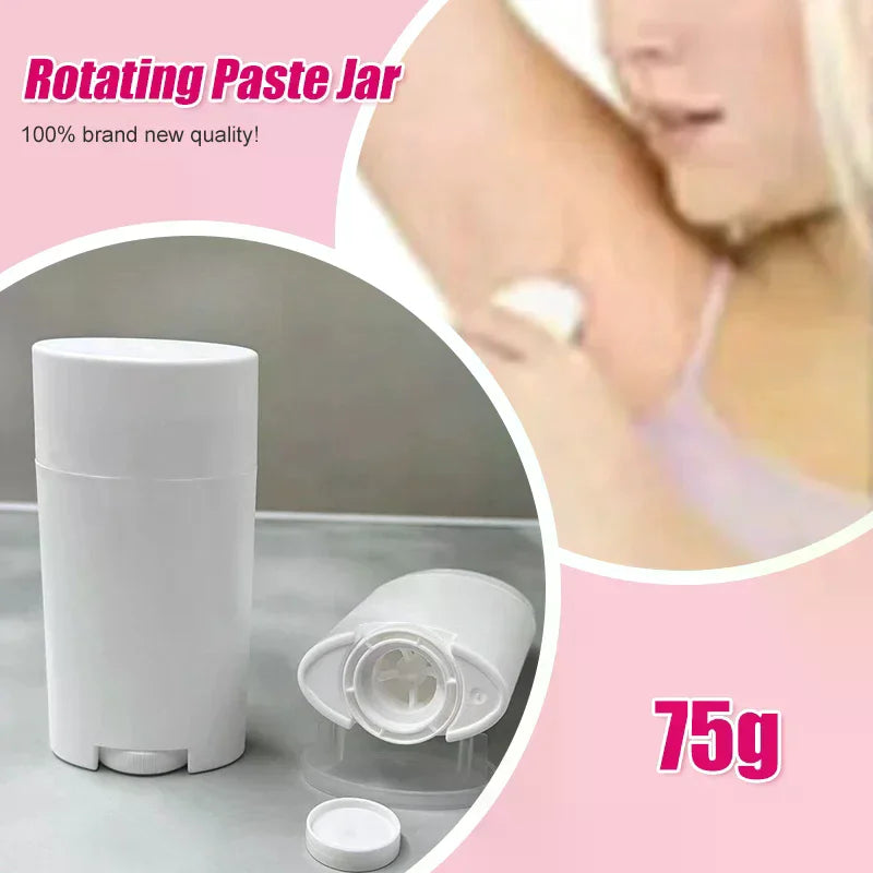 Refillable Rotating Lip Balm & Solid Perfume Container 75ml Cosmetic Refill Container QXL Default Title
