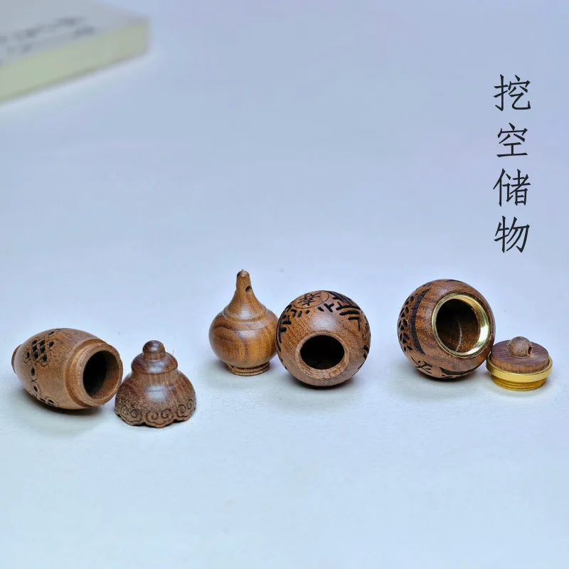 Hollow Carved Wood Essential Oil Diffuser Pendant | Car & Home Essential Oil Diffuser QXL