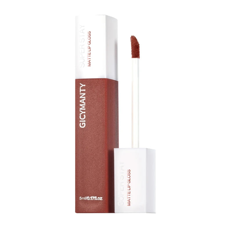 GICYMANTY Matte Velvet Lip Gloss – Waterproof & Long-Lasting Matte Lip Gloss QXL