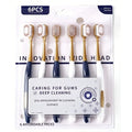 6-Pack Adult Soft Bristle Toothbrush | Wide Head Unisex Set Manual Toothbrush QXL 6PCS pack