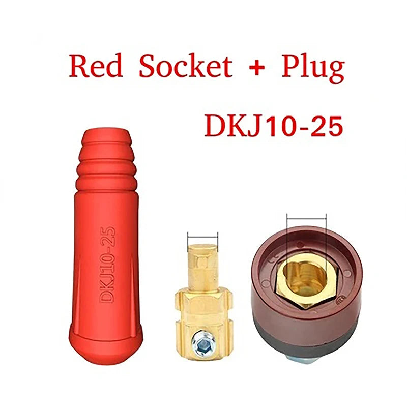 DKJ10-25 European Welding Cable Connector Male Female Plug Welding Cable Connector QXL A3