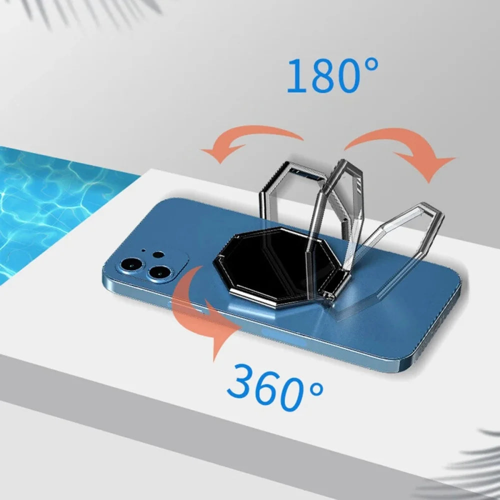 360° Rotating Phone Ring Stand | Foldable Metal Kickstand Phone Ring Stand QXL