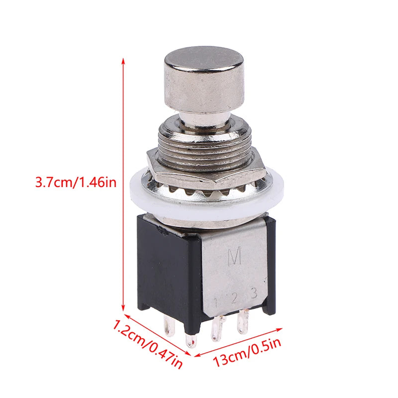 DPDT 6-Pin Foot Switch Latching Momentary Stomp Box Pedal Foot Switch QXL