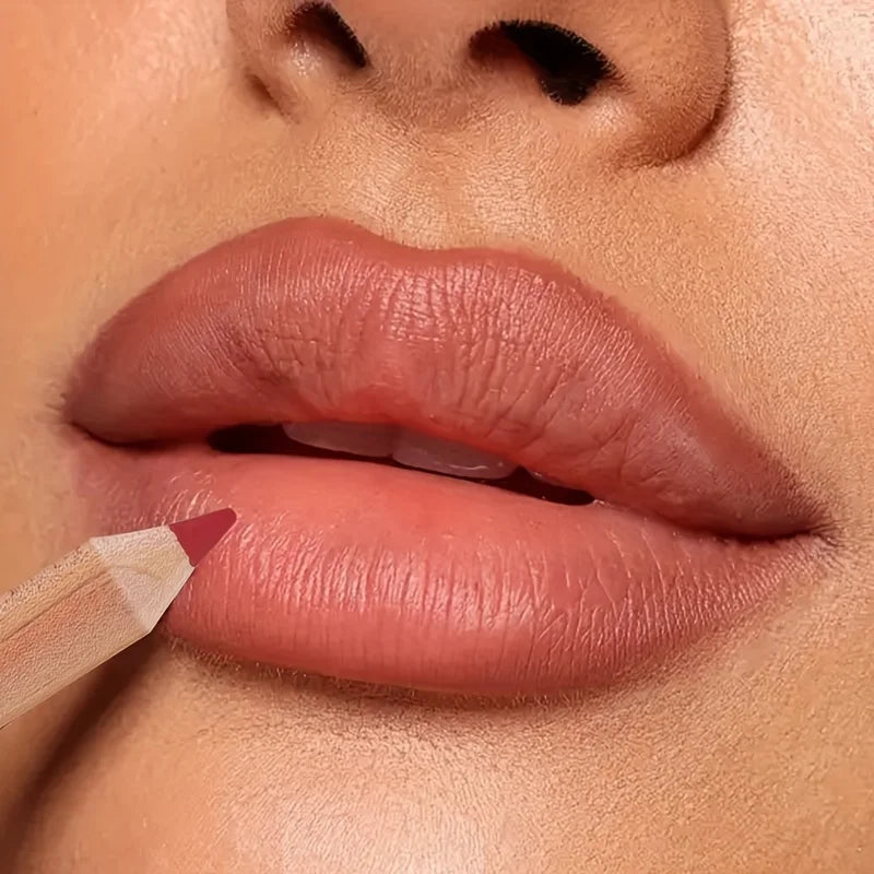 Matte Lip Liner Pencil – Long-Lasting Natural Finish, Light Beige Lip Liner Pencil QXL