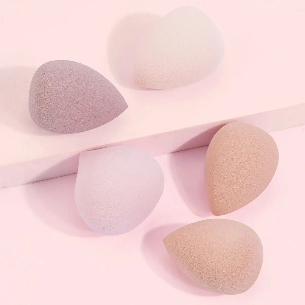 MAANGE 5-Pc Makeup Sponge Blender Set | Dry & Wet Beauty Puffs Makeup Sponge Set QXL
