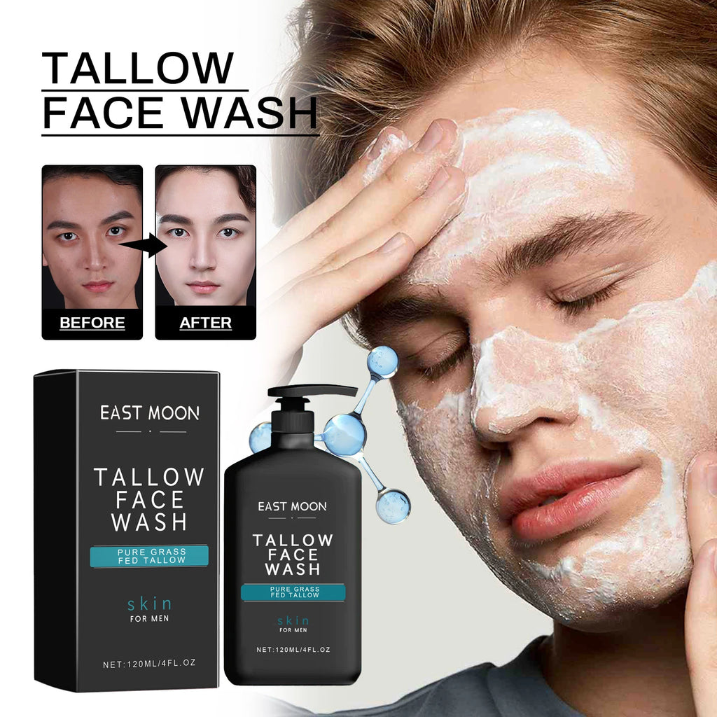 Eelhoe Tallow Men's Facial Cleanser | Deep Pore Cleanse 120ml Facial Cleanser QXL