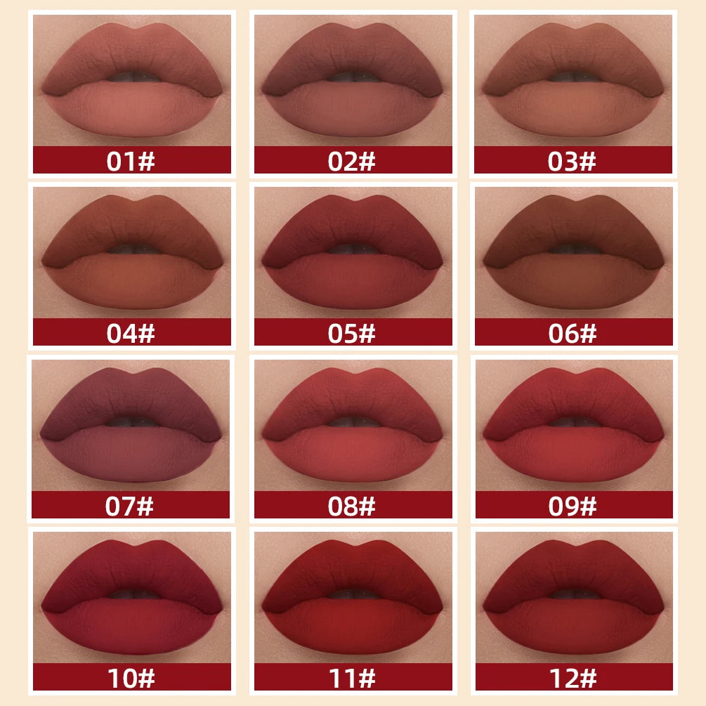 QiBest Matte Liquid Lipstick | 24-Color Velvet Lip Gloss Liquid Lipstick QXL