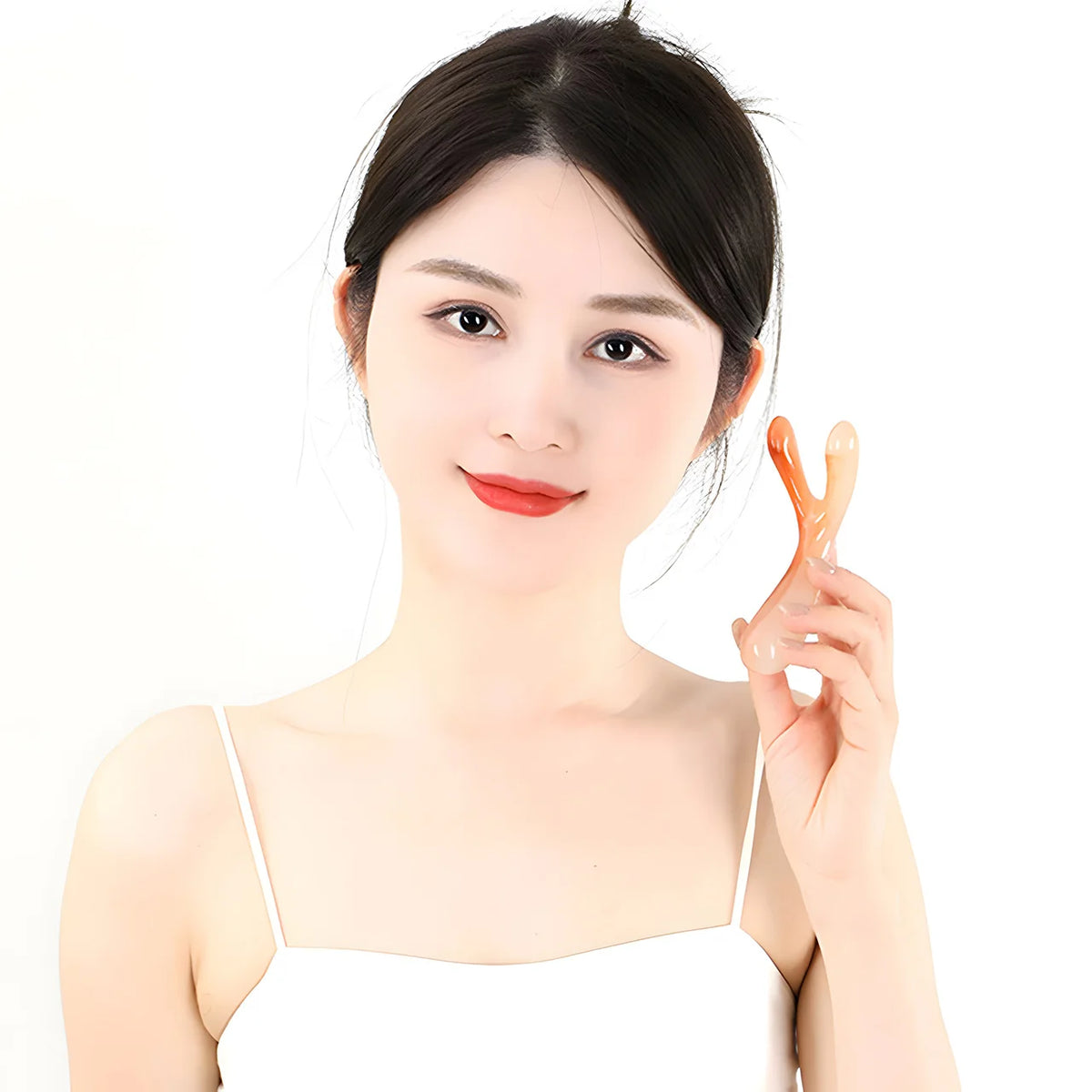 Resin Y-Shape Gua Sha Face & Nose Lifting Massage Tool Gua Sha Face Tool QXL
