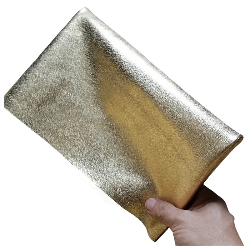 1.2mm Golden Top-Grain Cowhide Leather Sheet | DIY Bags Leather Craft Sheet QXL
