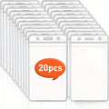 Waterproof Clear Plastic ID & Credit Card Badge Holder Case Card Badge Holder QXL 20pcs