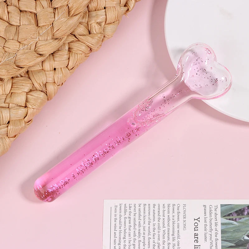Heart-Shaped Ice Globe Face Roller | Cooling Facial Massager Ice Globe Face Roller QXL