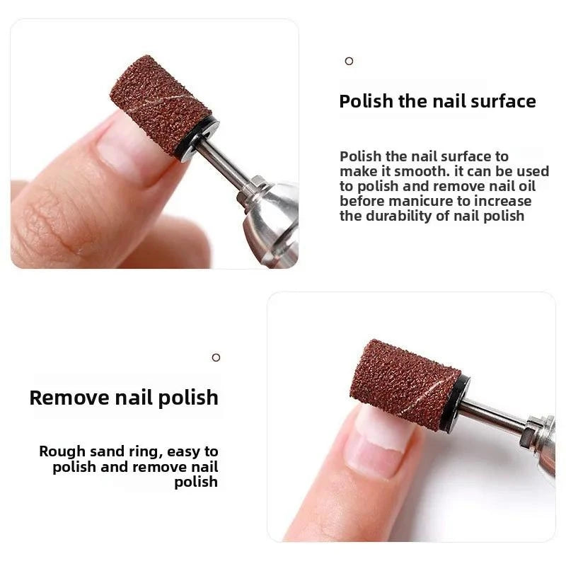Nail Drill Sanding Bands 80–240 Grit | 10–100 Pcs Manicure Nail Sanding Bands QXL
