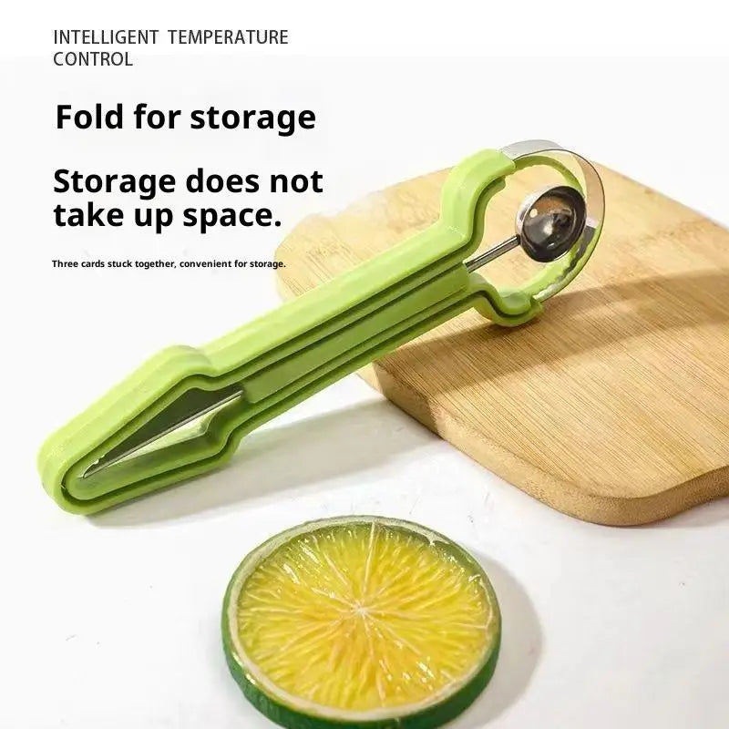 3-in-1 Fruit Knife | Watermelon Carving, Baller & Peeler Tool Fruit Carving Tool QXL