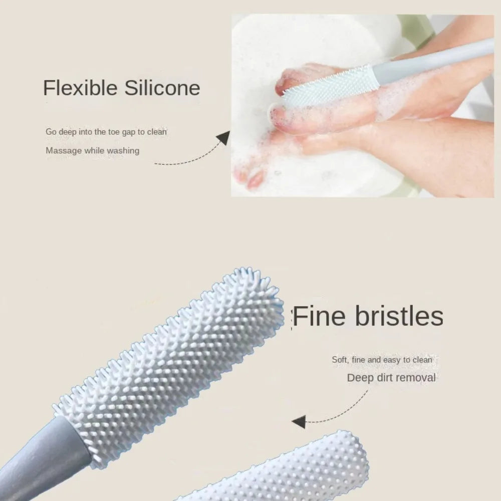Toe Seam Scrubbing Brush | Foot Exfoliator & Dead Skin Foot Scrubbing Brush QXL