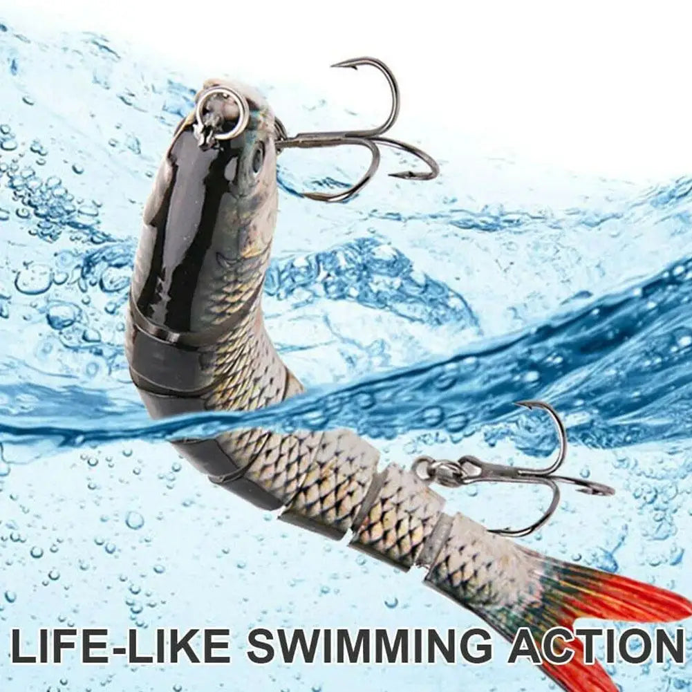 Jointed Swimbait Lure 13.4cm | Sinking Crankbait Hard Bait Swimbait Fishing Lure QXL