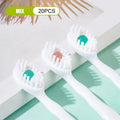 20-Pack Disposable Travel Toothbrushes with Built-In Toothpaste Disposable Toothbrush QXL Mixed flavor