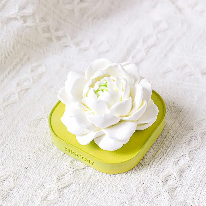 Jasmine Gypsum Plaster Aroma Diffuser | Car & Desk Decor Aroma Diffuser Ornament QXL A