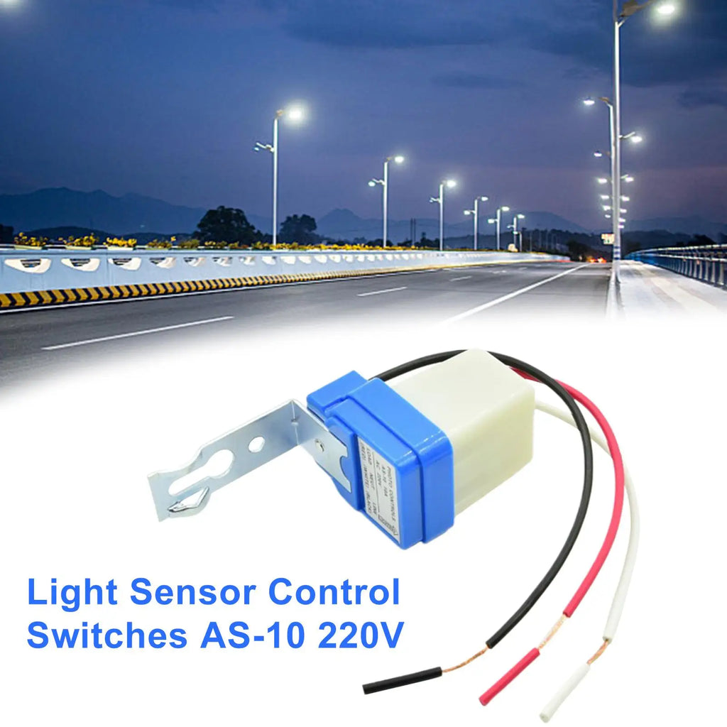 220V Photocell Light Switch | Auto On/Off Sensor IP44 10A Photocell Light Switch QXL