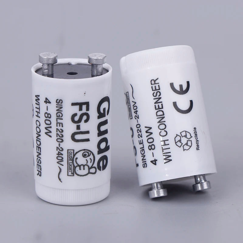 5-Pack Fluorescent Lamp Starters FS-U S2 TL | 220V 4–80W CE RoHS Fluorescent Lamp Starter QXL