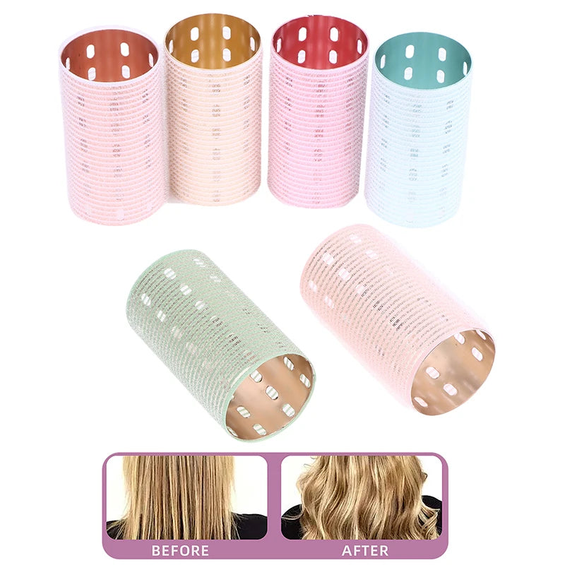Aluminum Core Self-Grip Hair Roller 9×5cm | Hook & Loop Curler Hair Roller Curler QXL