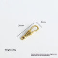 Brass Gourd Swivel Snap Hook 30mm | DIY Chain Spring Clip Jewelry Hardware Clip QXL A2