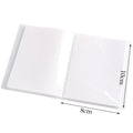 Transparent Nail Tip Storage Book | 40/80 Slots PVC Album Nail Art Storage Book QXL 10x8cm-80 Slots