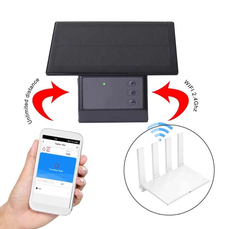 WiFi Solar Drip Irrigation Kit | Auto Watering + 10m Hose Drip Irrigation Kit QXL