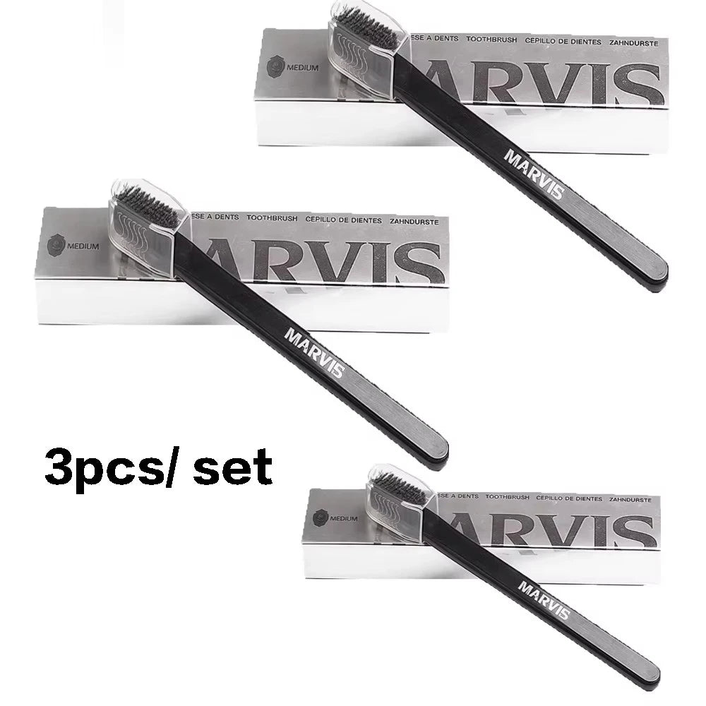 Marvis Ultra-Fine Soft Toothbrush | Travel Portable Oral Care Soft Toothbrush QXL 3pcs