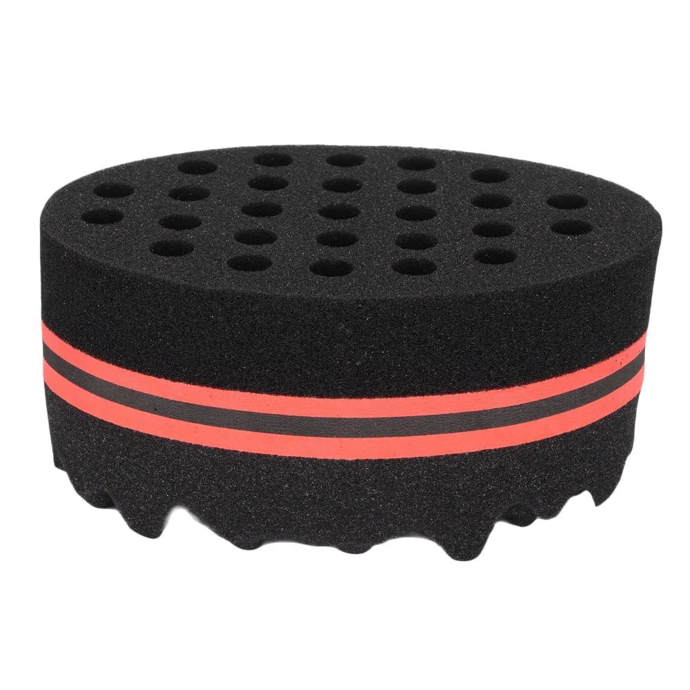 Double-Sided Afro Hair Sponge Brush | Big Hole Curl Tool Hair Curl Sponge QXL A
