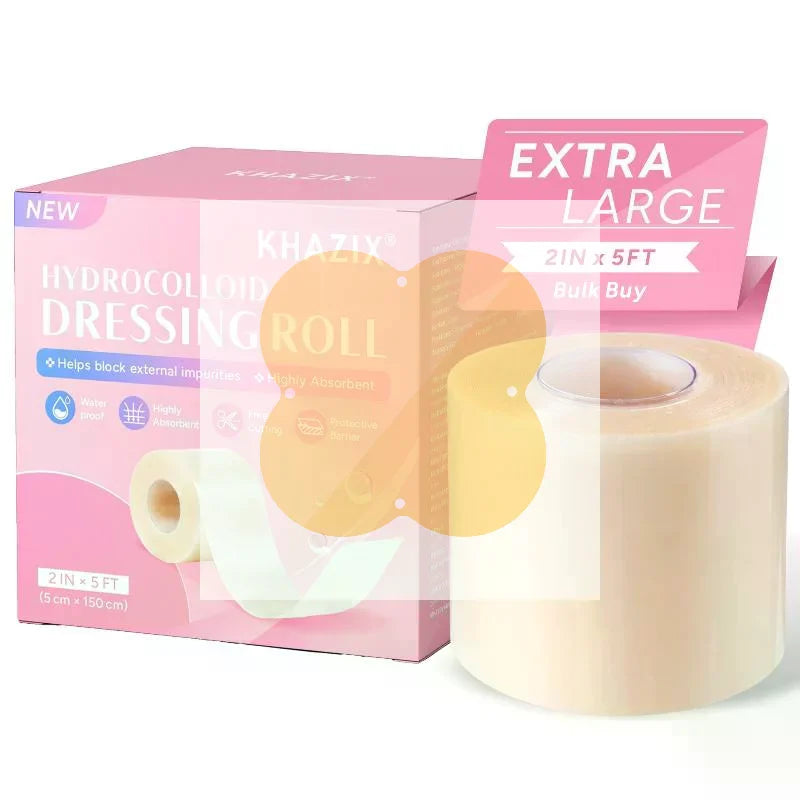 Hydrocolloid Dressing Roll 5×150cm | Cut-to-Size Waterproof Hydrocolloid Dressing Roll QXL