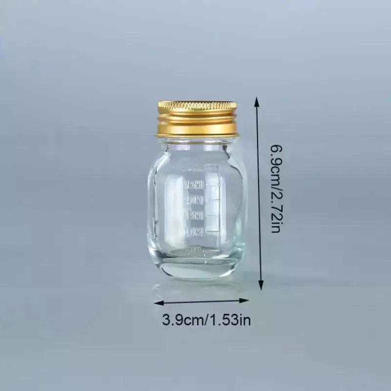 30ml Refillable Glass Bottle with Leak-Proof Lid | Multi-Use Refillable Glass Bottle QXL