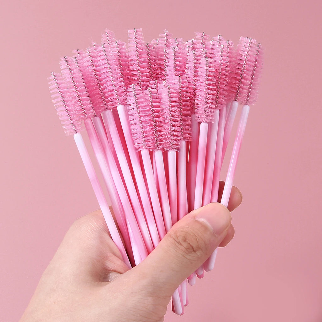 50-Pack Disposable Mascara Wands – Spiral Lash & Brow Spoolies Disposable Mascara Wands QXL