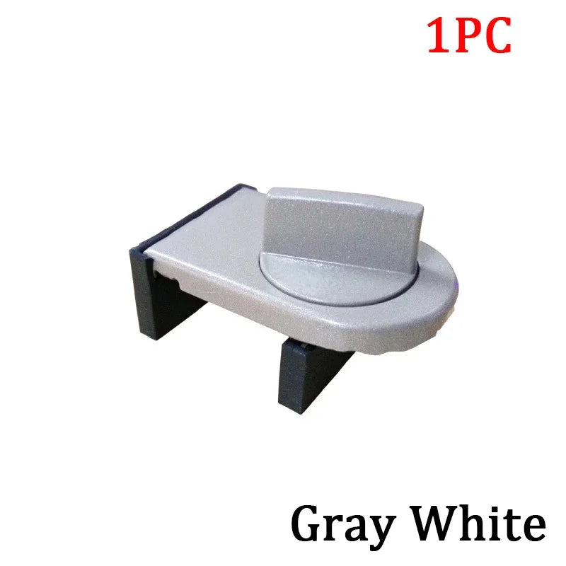 Child Safety Sliding Window Lock | Adjustable Zinc Alloy Latch Window Security Lock QXL B191 Gray-1PCS