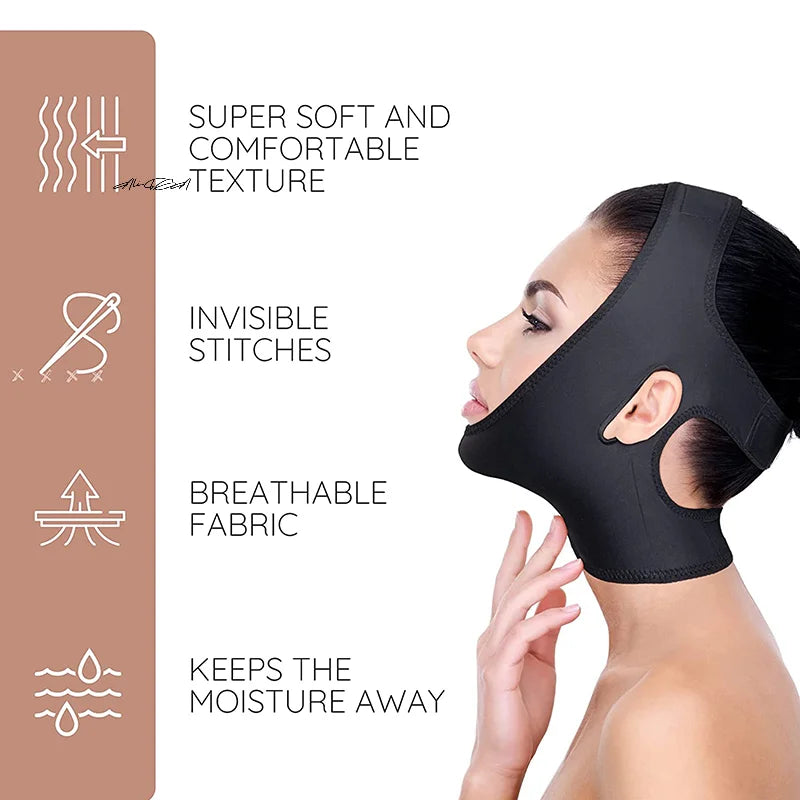 Face Slimming Bandage – Chin Strap & Jawline Lifting Belt Face Slimming Strap QXL