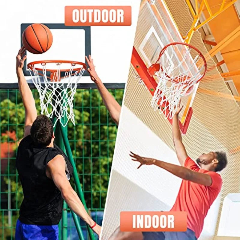 2-Pack Heavy-Duty Basketball Net Replacement – 12-Loop Hoop Basketball Net QXL