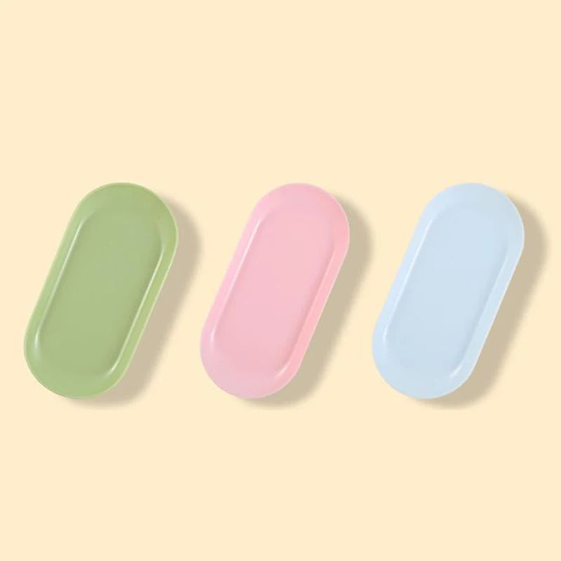 Oval Nail Art Tool Tray | Plastic Manicure Organizer Nail Tool Organizer QXL